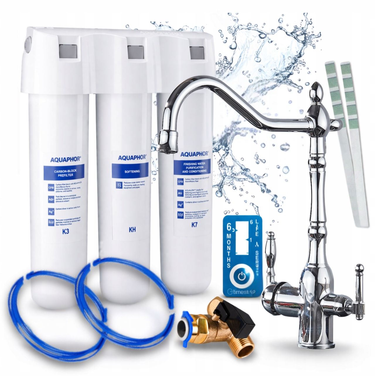 Poddřezový Filtr Aquaphor Křišťál H A Kuchyňský Kohoutek Stříbrný Vintage