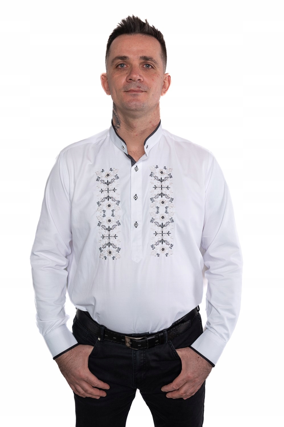 

Koszula góralska haftowana bawełniana folkowa