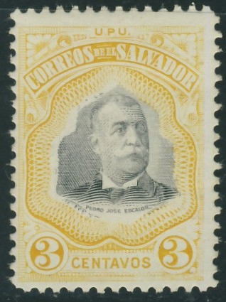 Salvador 3 cts. - Postać Jose Escalos
