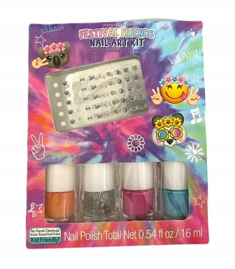 

Zestaw lakierów do paznokci dziewczynek naklejki