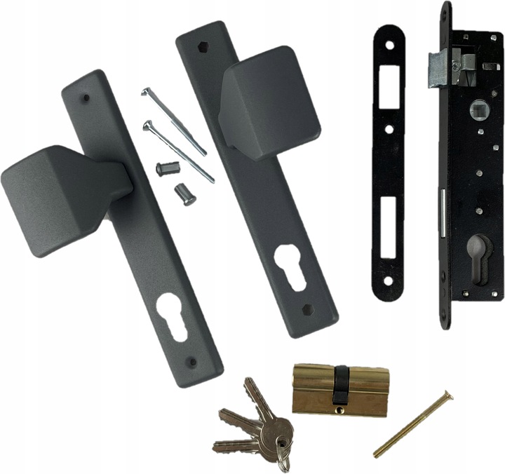 ZESTAW DO FURTKI POCHWYT ANTRACYT UCHWYT KOMPLET