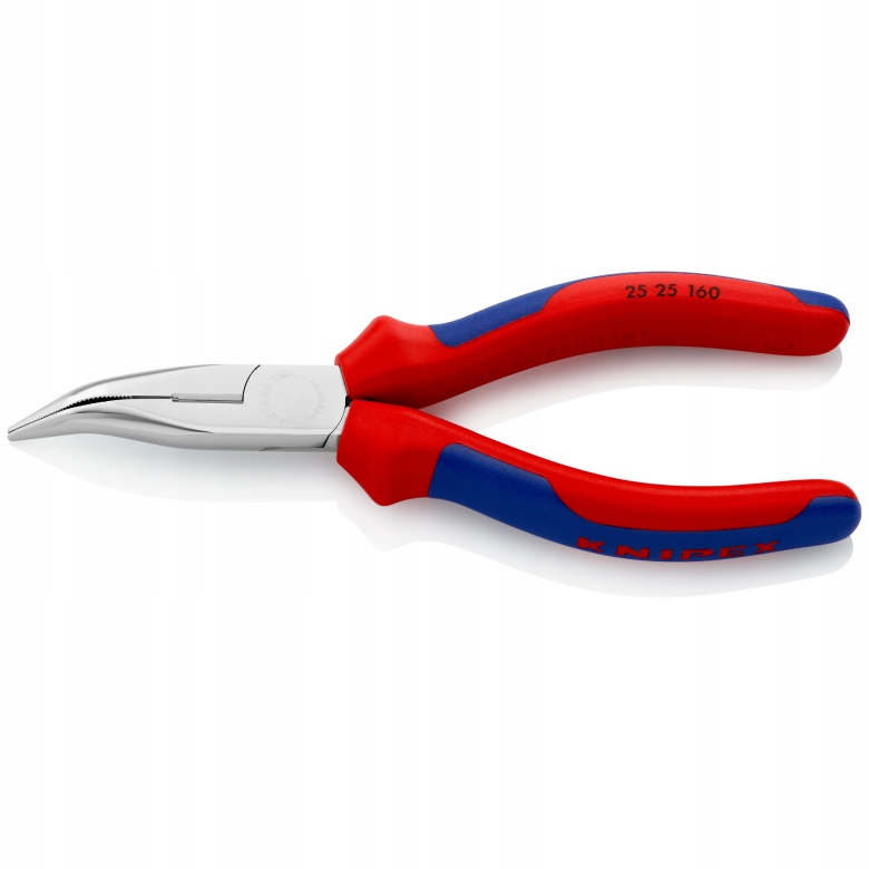 Půlkulaté zahnuté kleště Knipex 160 mm 25 25 160