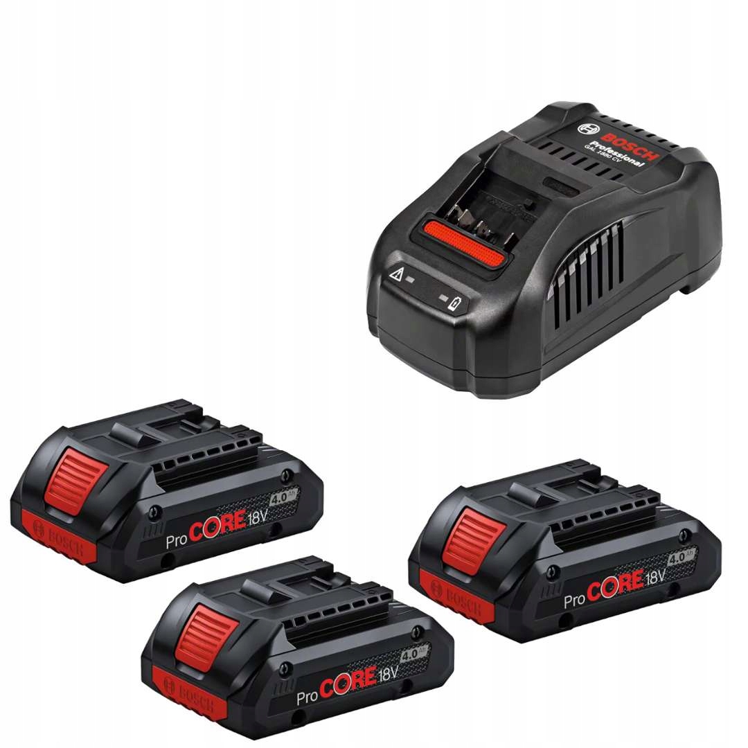 Bosch Akumulator Procore 3x 4.0Ah ładowara GAL1880CV