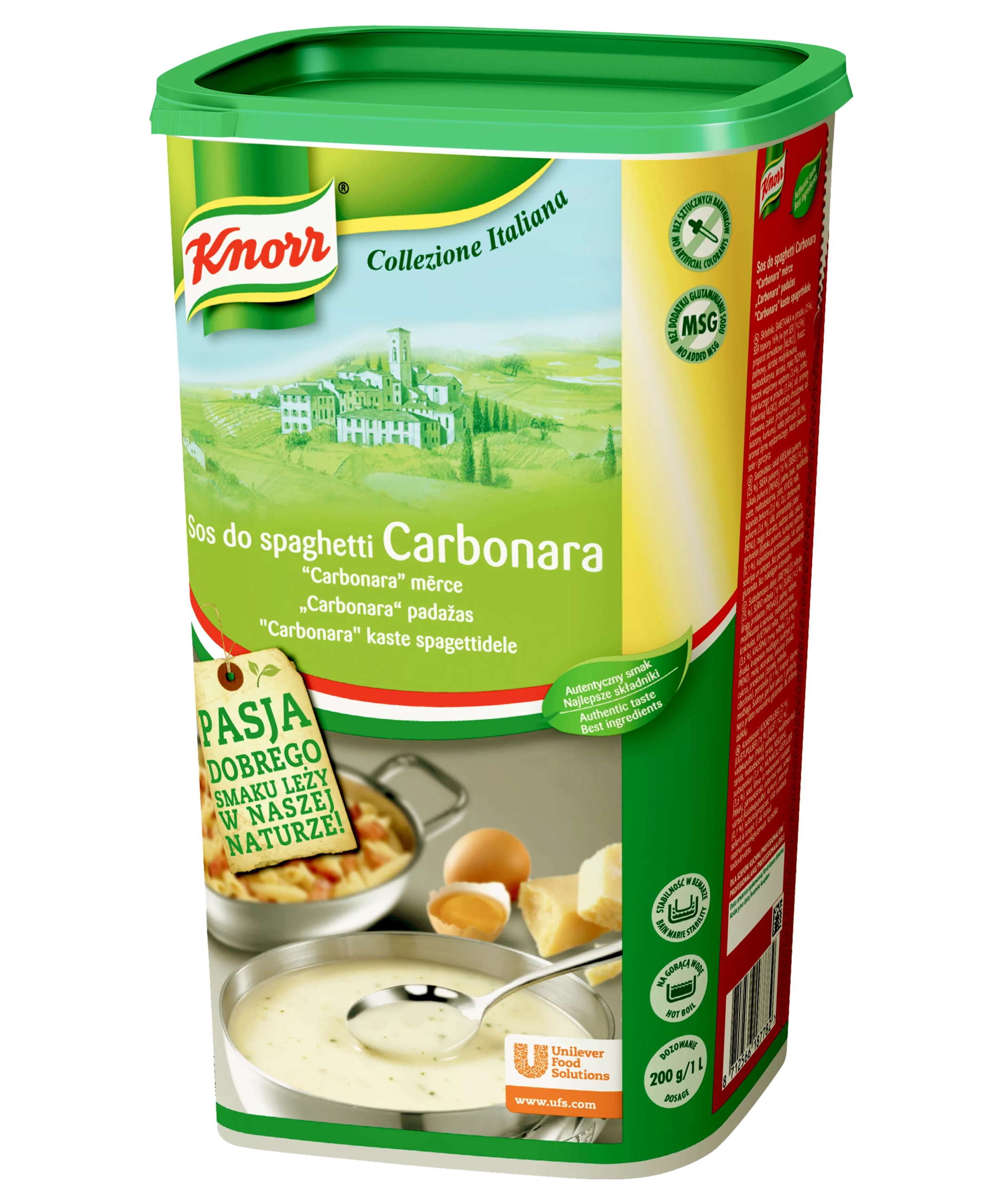 Knorr Sos Carbonara Do Spaghetti Makaronu Śmietanowy 1KG