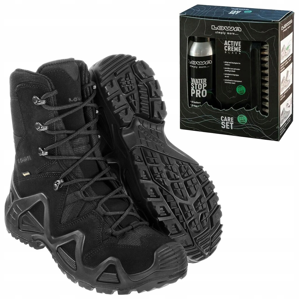 Vojenské taktické boty Lowa Zephyr Gtx Hi Tf Black 43,5 impregnační sada