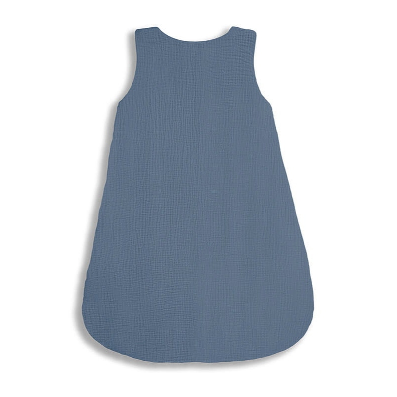Dwustronny Śpiworek Muślinowy (0-4m) Petrol - Sleepee Kolor dominujący odcienie niebieskiego