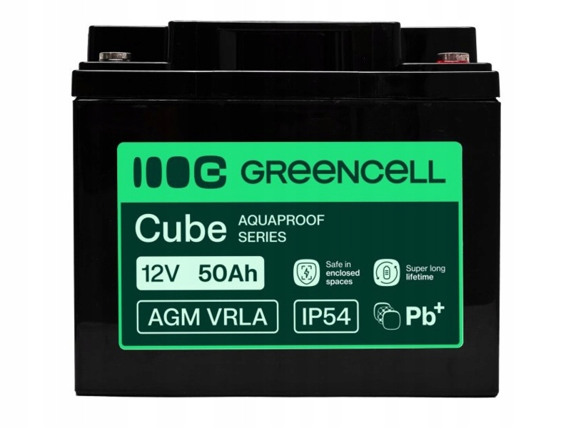Akumulator Green Cell AGM12V50AH-H 50Ah 12V