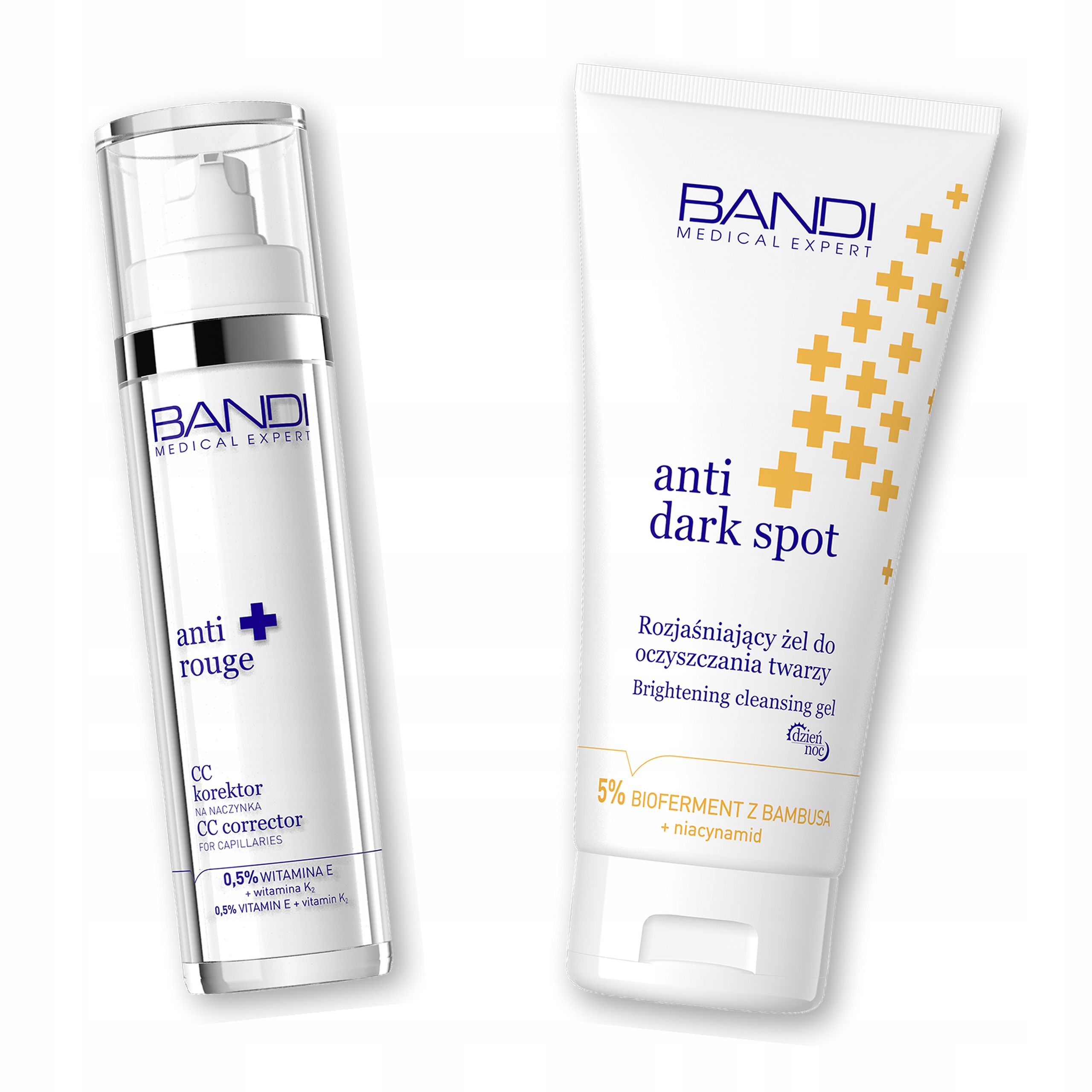 Krem do twarzy naczynkowej Anti Dark Spot Rozjaśniający żel Bandi