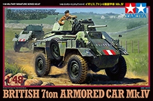 Tamiya 32587 Britský 7-TUNOVÝ Brněný Vůz Mk. 1:48