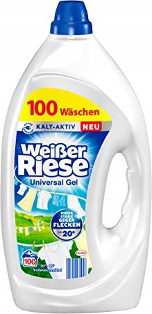 Weisser Riese żel do prania tkanin uniwersalny 100prań 4,5 L z Niemiec