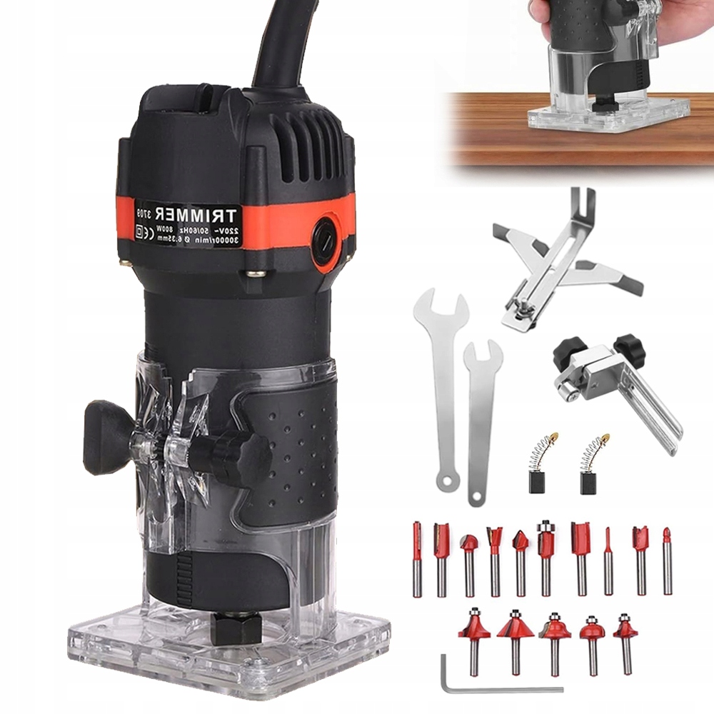 Horní Frézka 800 W S Vysokou Kvalitou, Jednoruční, 30000 Ot/min