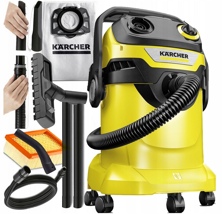 ODKURZACZ PRZEMYSŁOWY WD5 KARCHER BEZWORKOWY 1800W