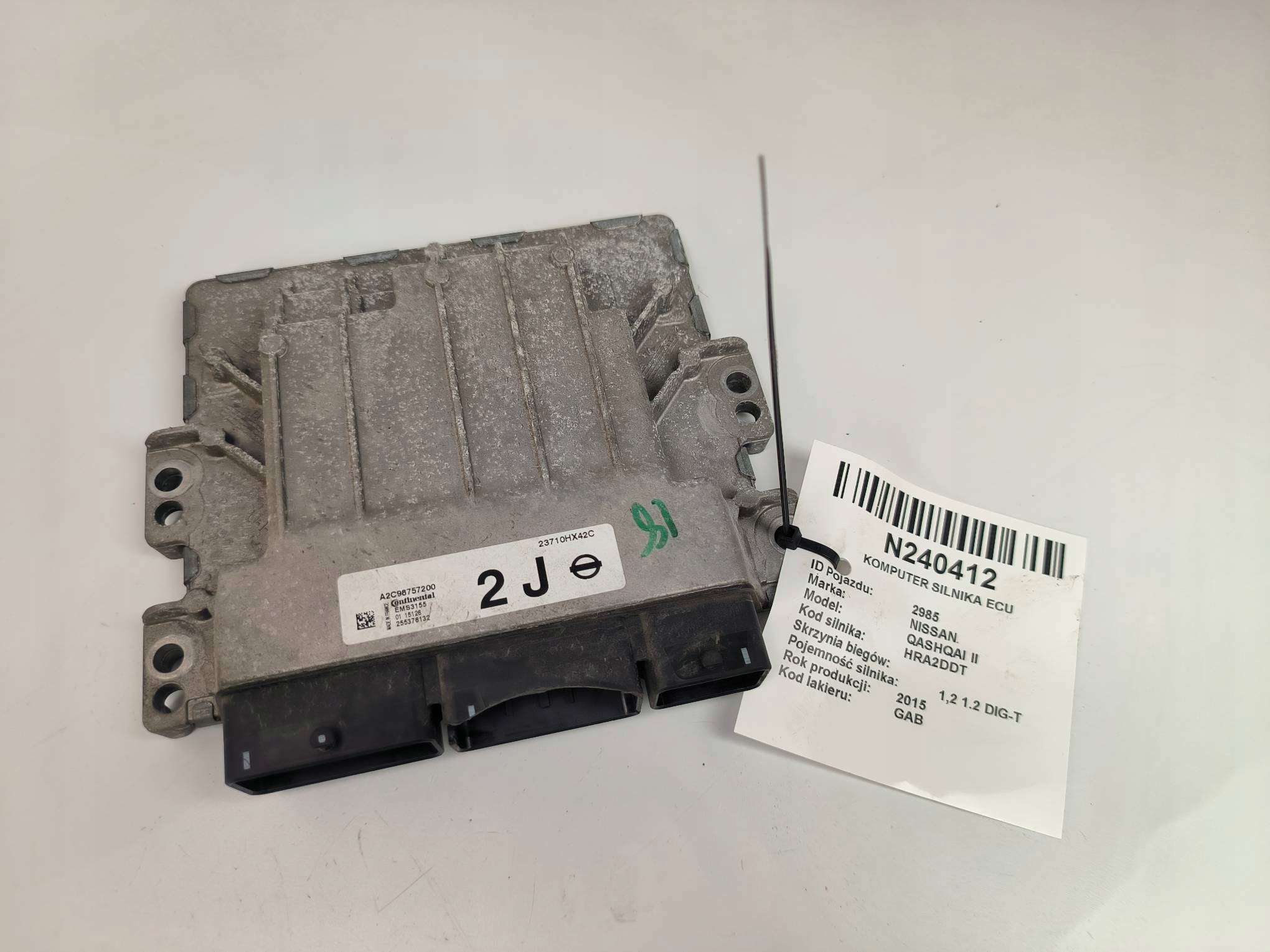computer Motore ECU 23710HX42C NISSAN QASHQAI II