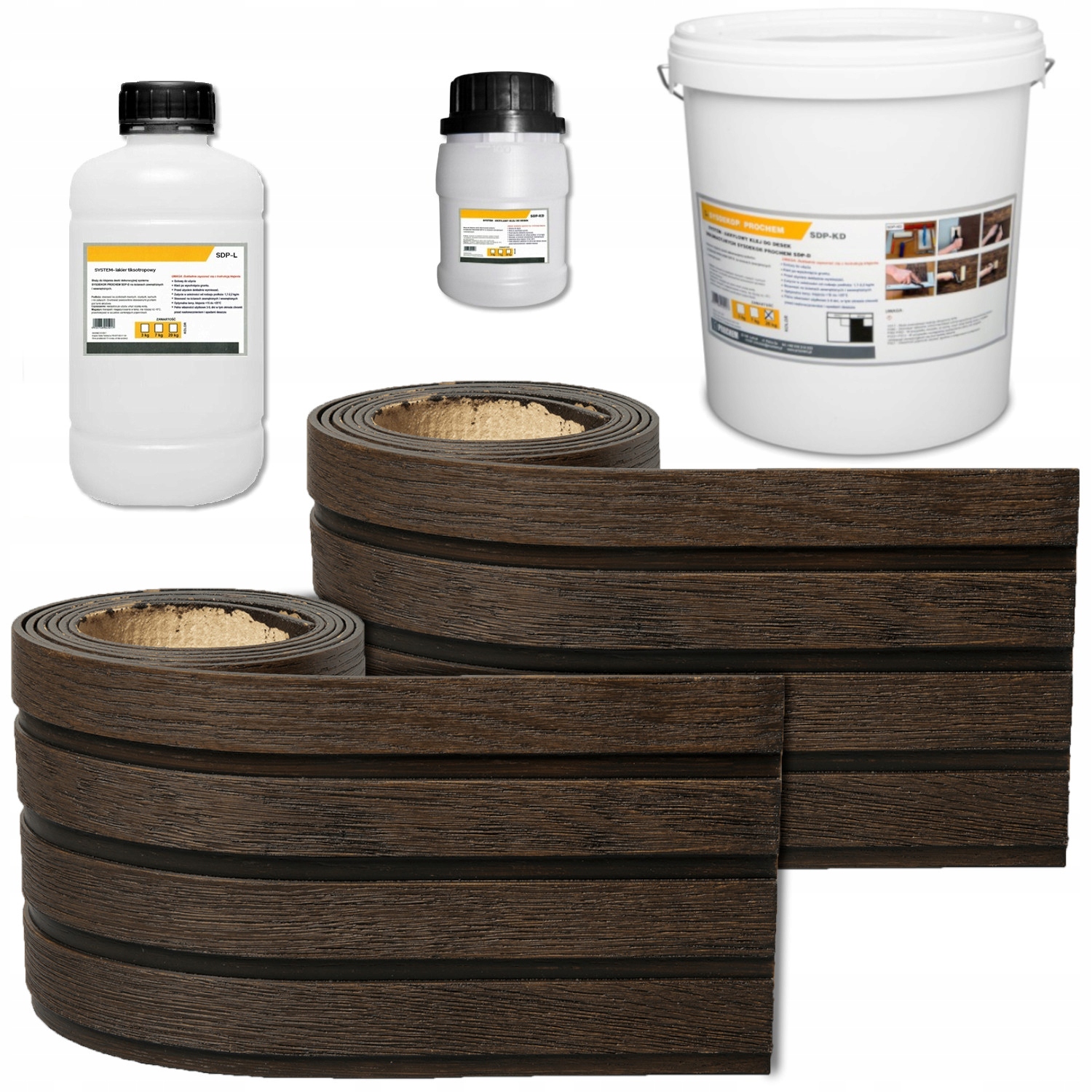 Fasádní lamely Elastická obkladová stěna Desky Wenge Sada 1 m2