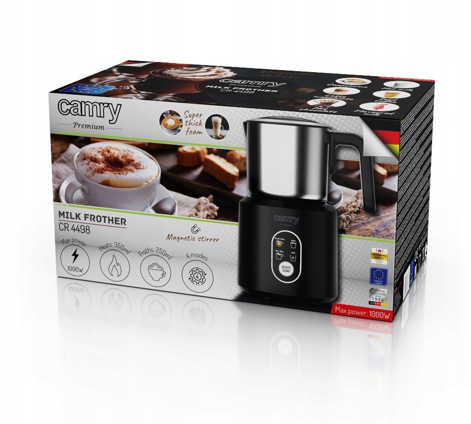 SPIENIACZ PODGRZEWACZ DO MLEKA PIANKA KAWA LATE CAPPUCINO GORĄCA CZEKOLADA Podgrzewanie tak