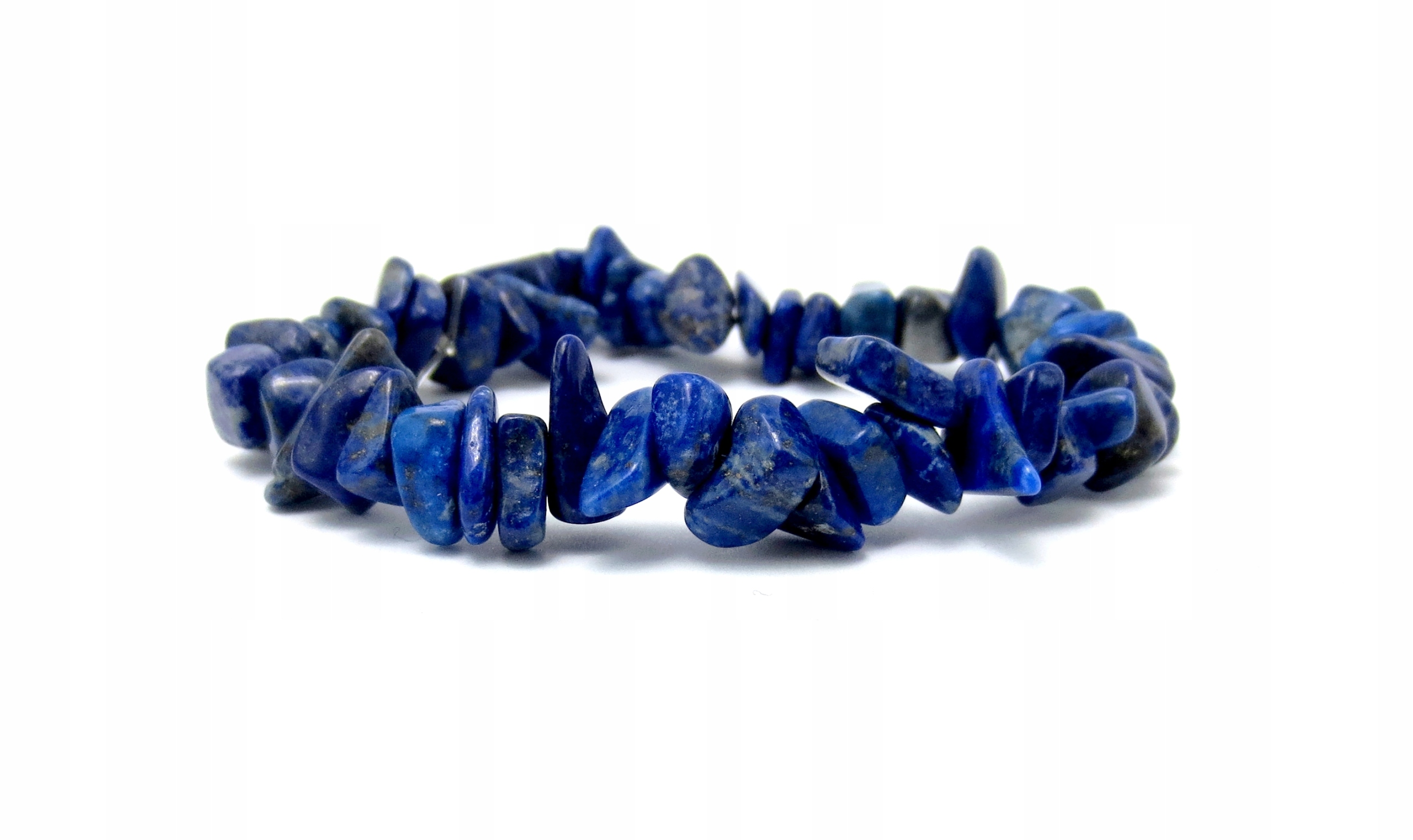 

Lapis Lazuli naturalny, Bransoletka na gumce