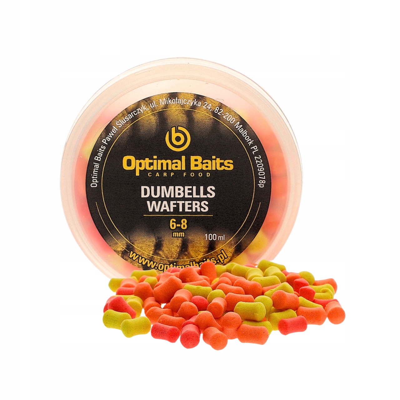 Dumbells Wafters Ananas 6-8mm Dumbels Method Feeder Optimal Baits