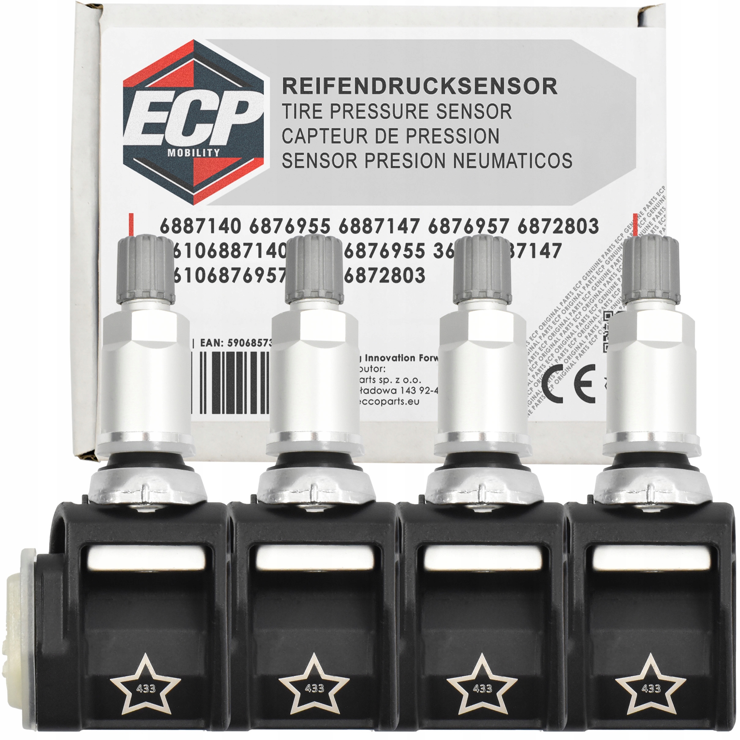 4x Senzor Tlaku Pneumatík Tpms 6887140 Bmw X3 G01 F97 X4 G02 X5 G05 X6 G06
