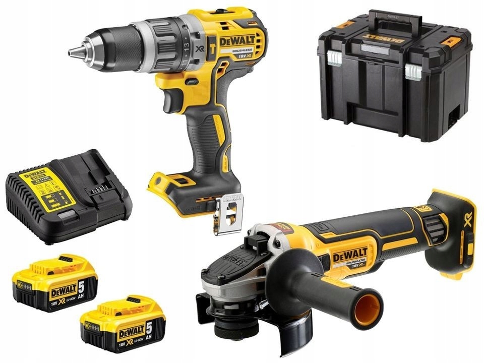 

Wiertarko-wkręt szlifierka 18V 2x5Ah kufer DeWalt