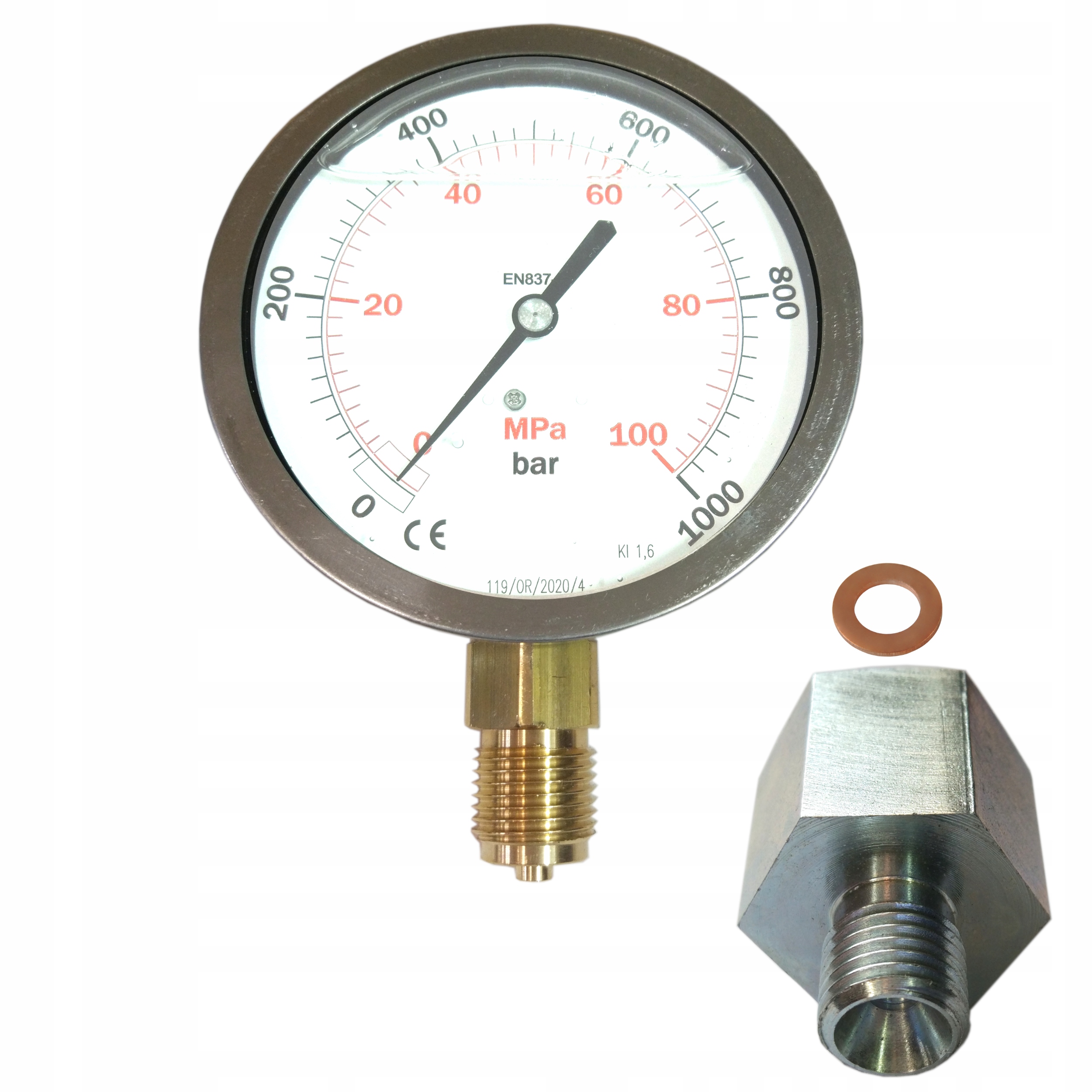 Manometer na meranie tlaku common rail 1000BAR M14x1.5 Cr