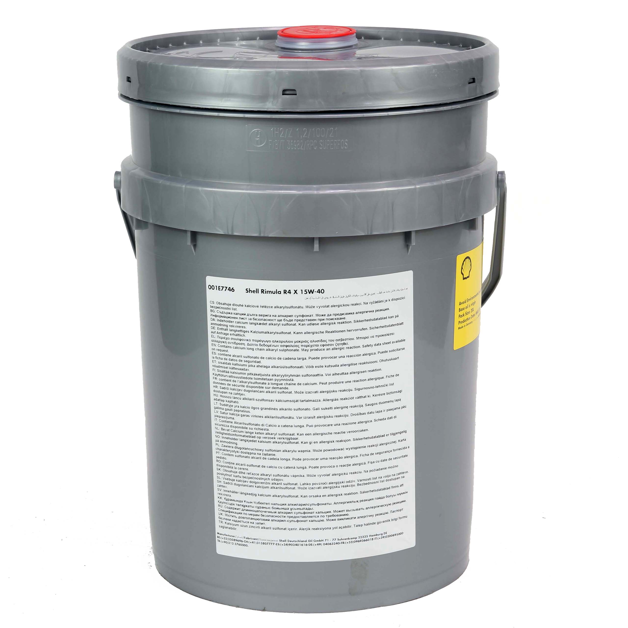 Olej mineralny Shell Rimula R4L 15W-40 ADBLUE 20L Rodzaj mineralne