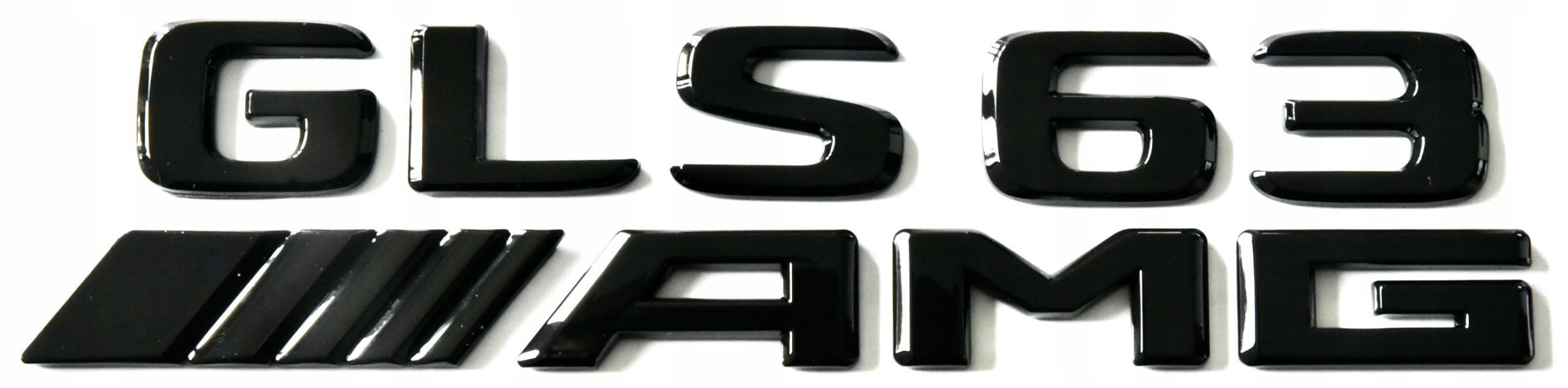 Mercedes GLS 63 AMG емблема значок логотип чорний