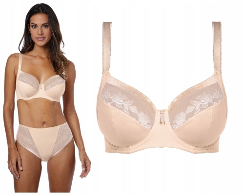 36E 80F Fantasie Illusion beżowy biustonosz miękki na fiszbinach
