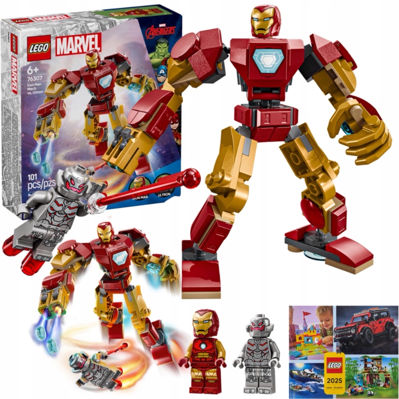 Lego Marvel Heroes Mech Iron Man Kontra Ultron Superbohaterowie