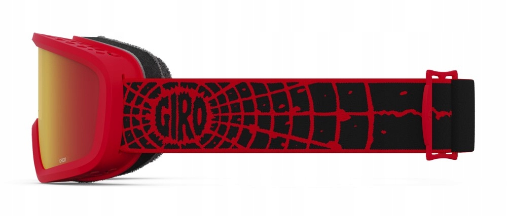 Gogle zimowe Giro Chico 2.0 Red Solar Flair Szyba lustrzana Amber Scarlet