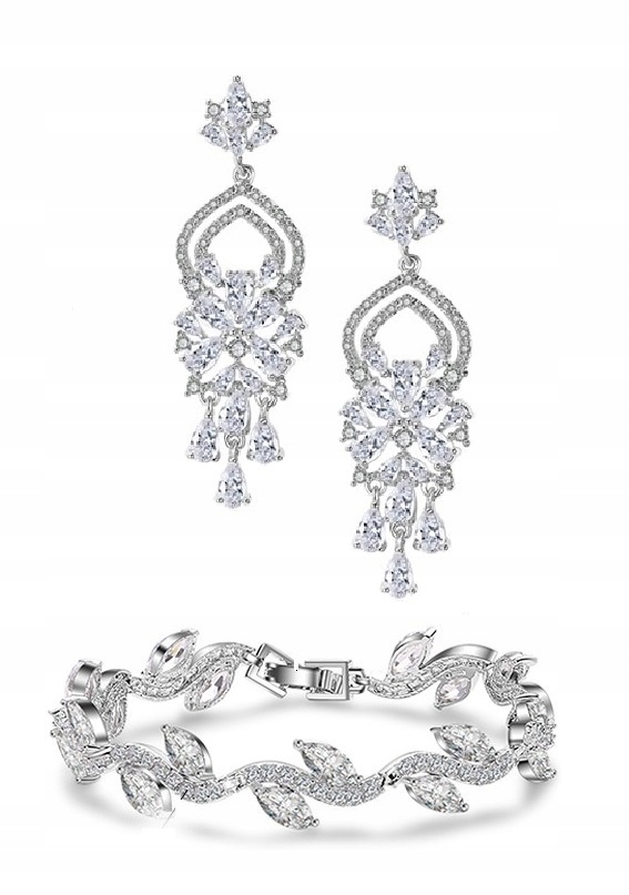 Exkluzivní Svatební Komplet S Diamantovými Zirkony