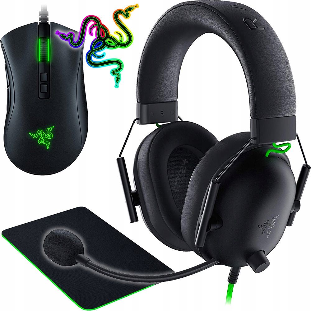 Herní Set Razer Battle Deathadder V2 Blackshark V2 X Gigantus V2 M