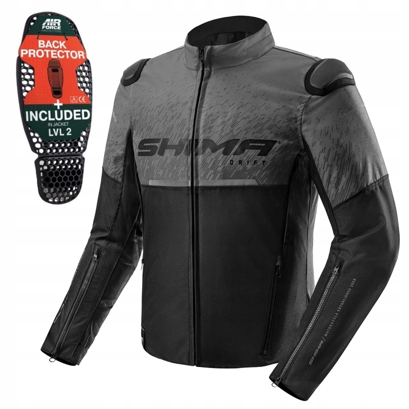 Mestská bunda Shima Drift Men Grey sivá, motocyklové chrániče Darčeky