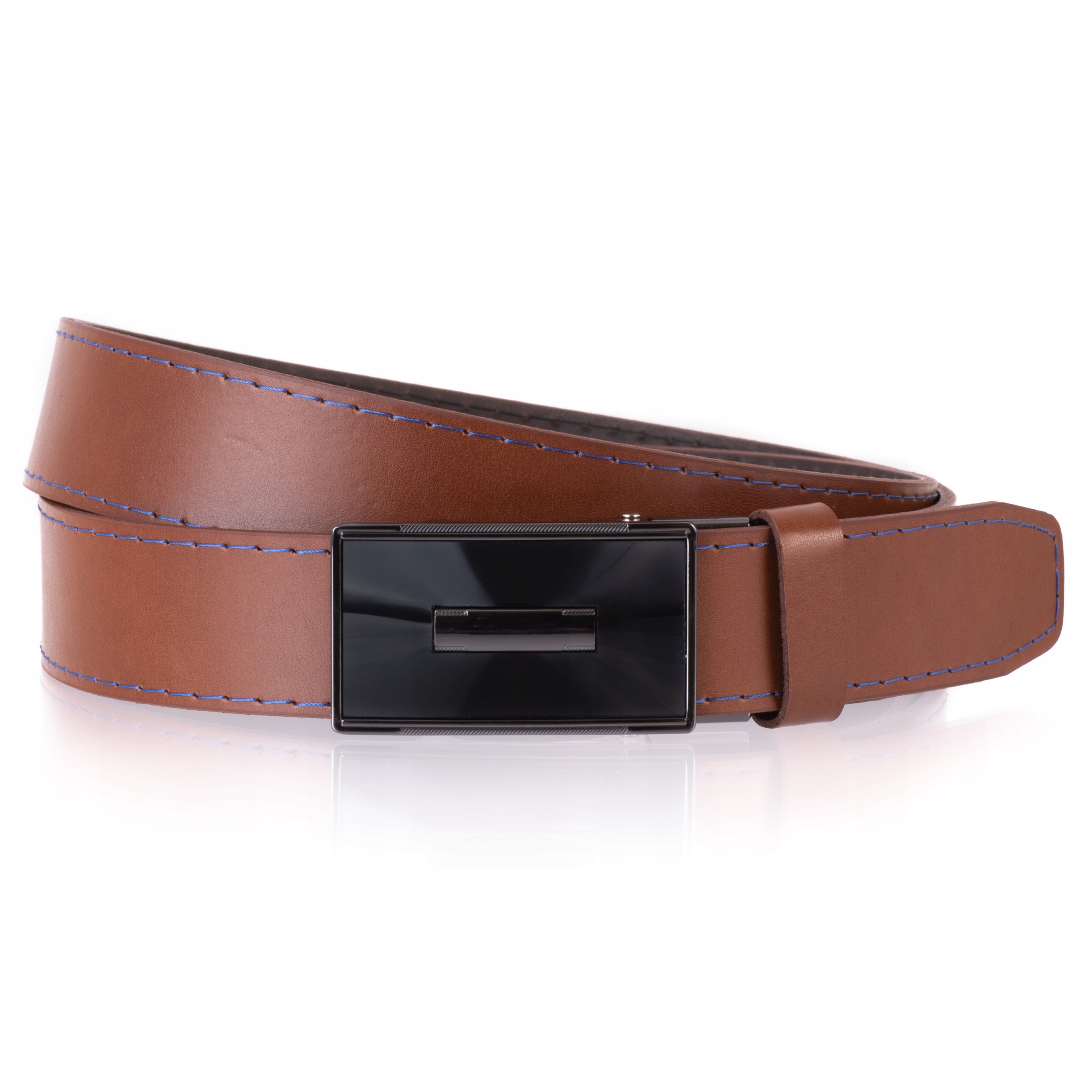 

Skórzany Brązowy pasek Klamra Automatyczna obw.105