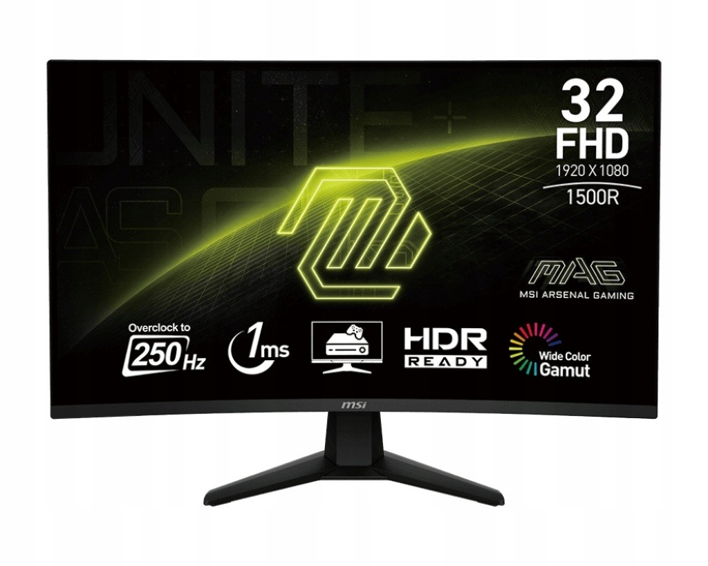 Msi Monitor 31.5 palců Mag 32C6X LED/FHD/Curved/250 Hz/černý