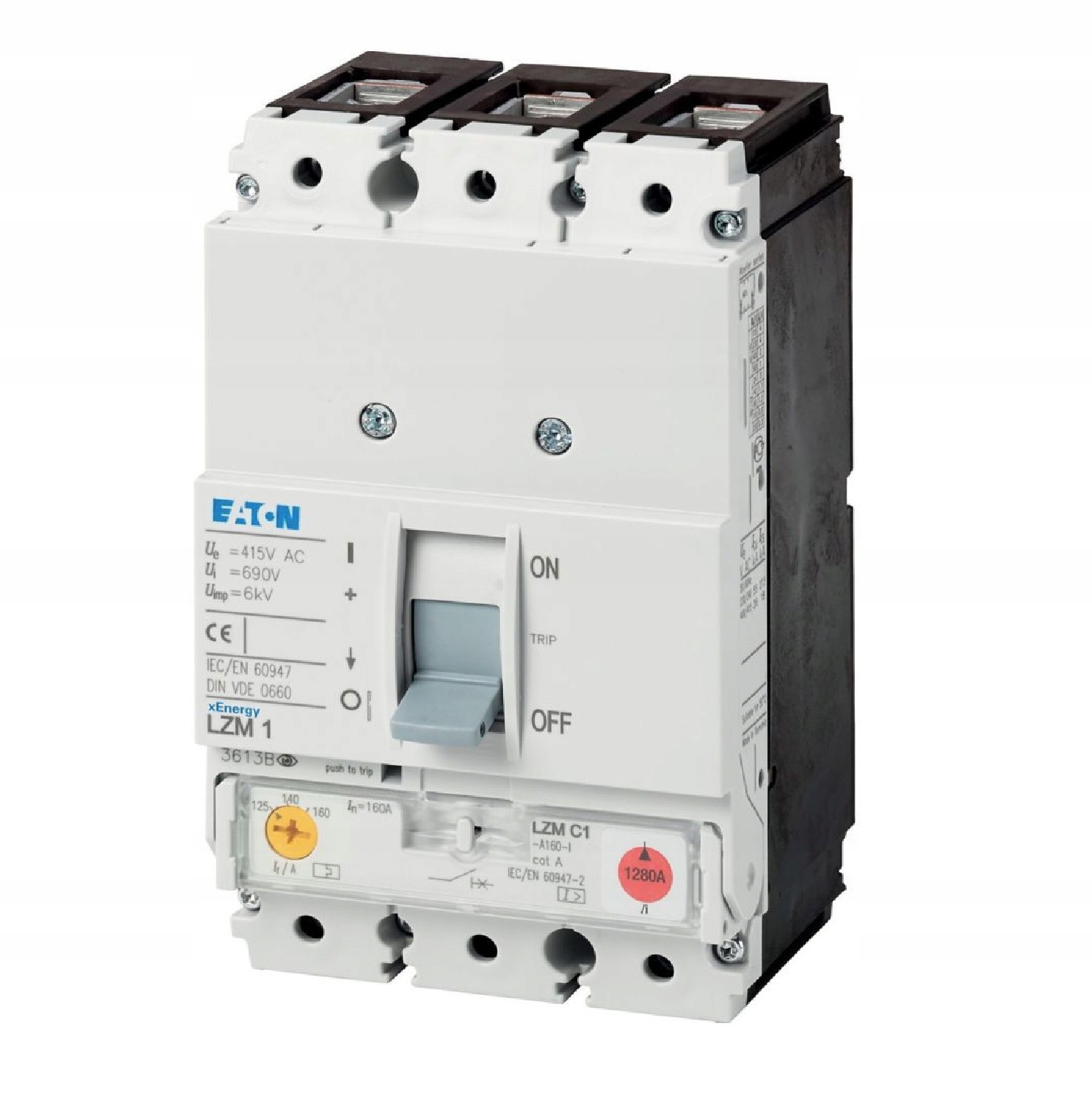 Wyłącznik Mocy 3P 160A 36KA (odp. PMC1-160-3) Eaton LZMC1-A160-I 111897