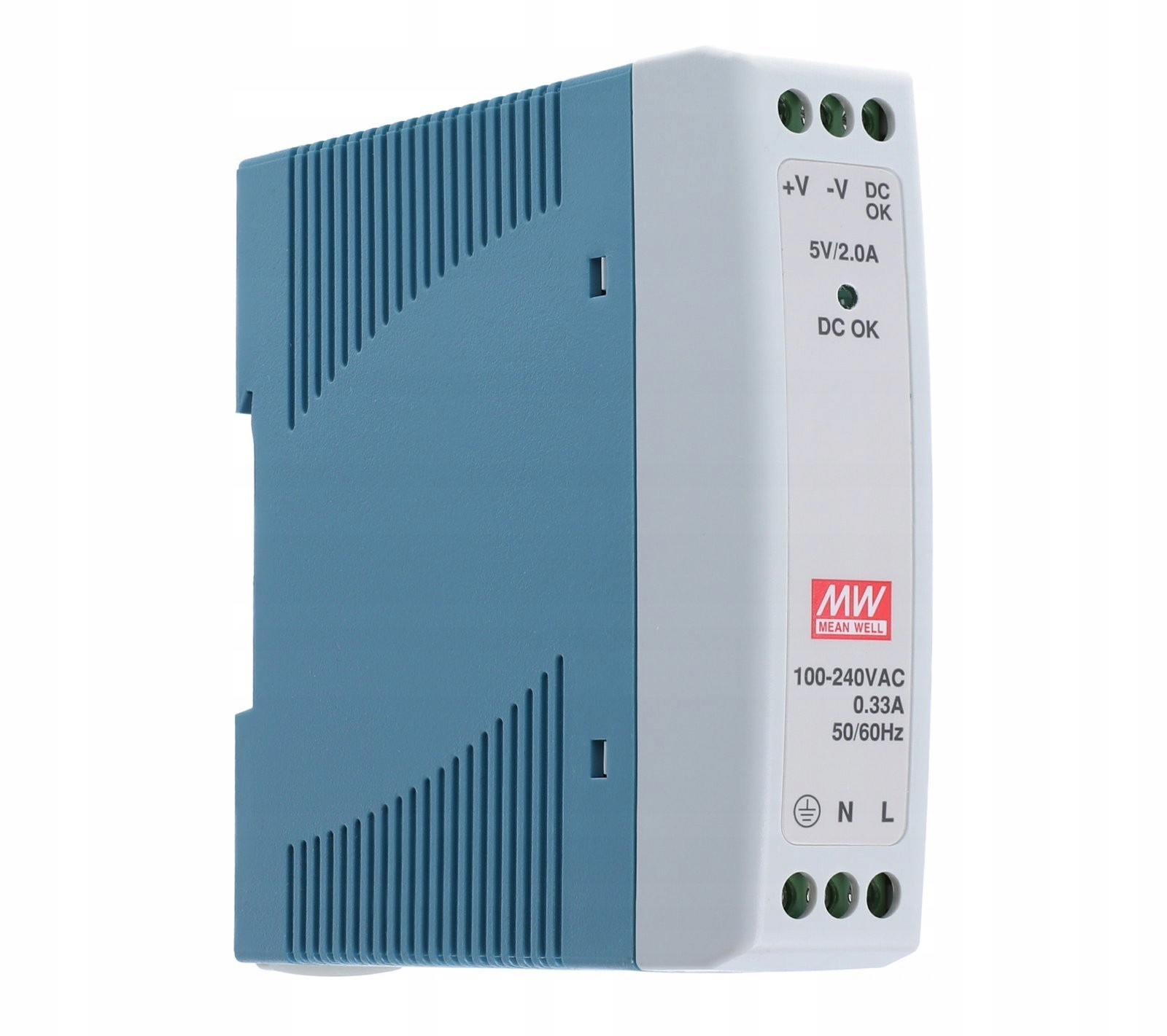 

Zasilacz na szynę Din 5V 2A 10W MDR-10-5 Mean Well