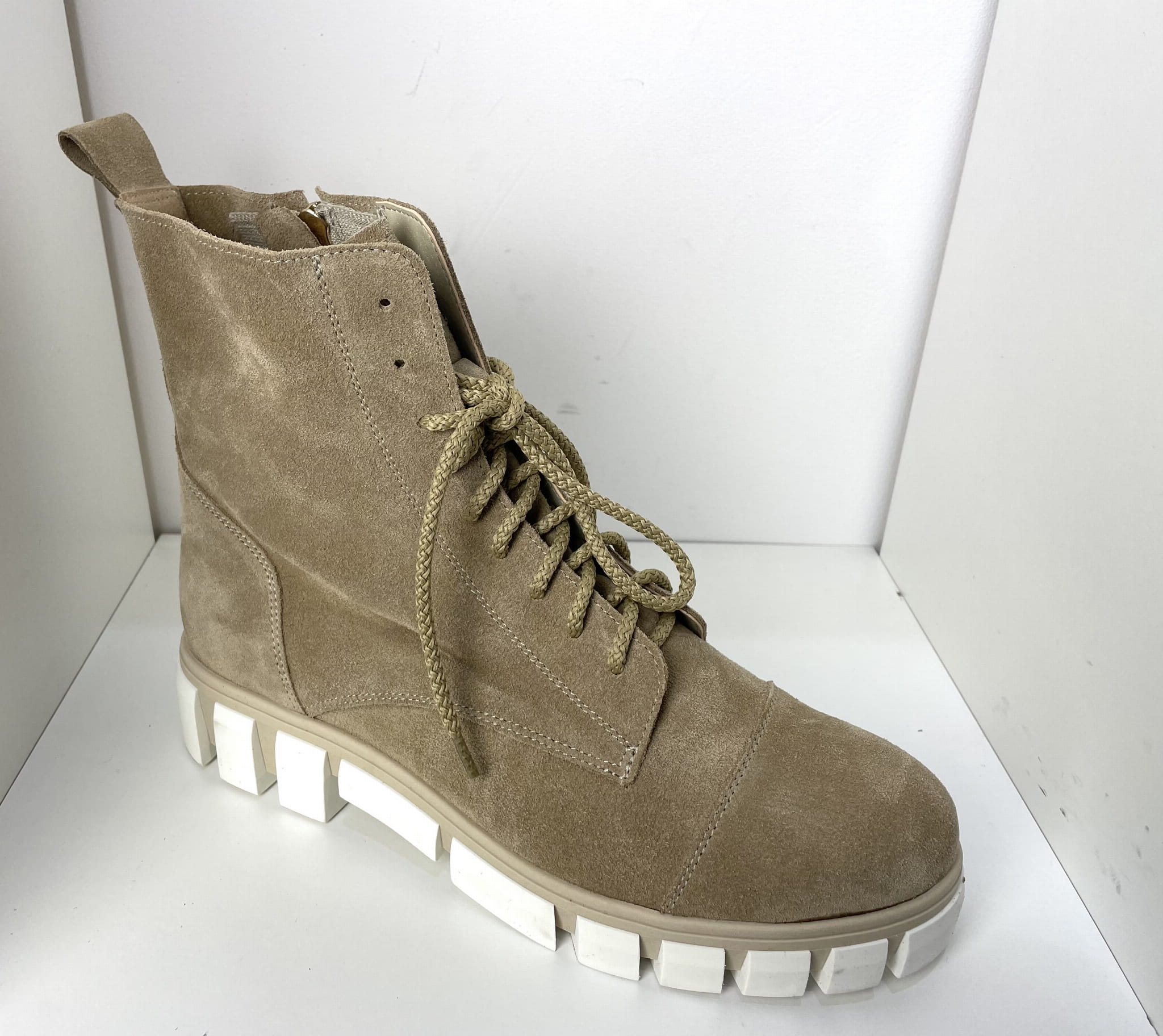 Dámské kotníkové boty kožené boty Higo 1506/M Béžová 39, Béžová