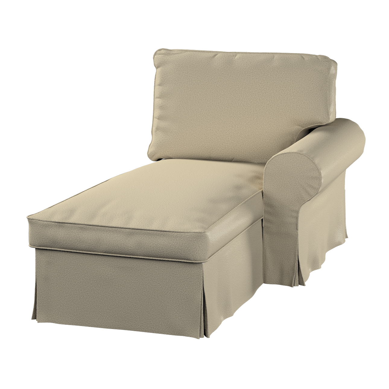 Dekoria Poťah na ležadlo Ektorp pravý Ikea hnedý