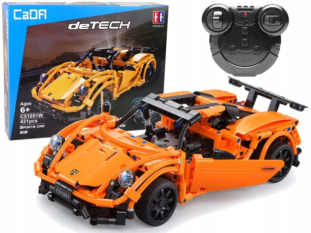 

Klocki Technic Cada Porsche Sport Pomarańczowe Rc