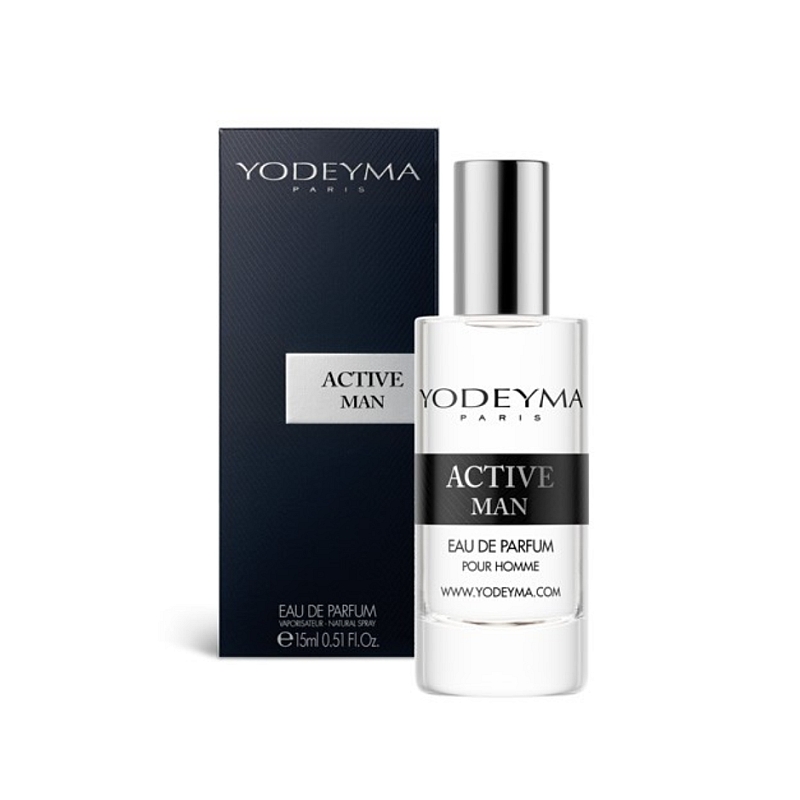 PERFUMY MĘSKIE ACTIVE MAN 15ml YODEYMA Nowość 2021 EAN (GTIN) 8436022355613