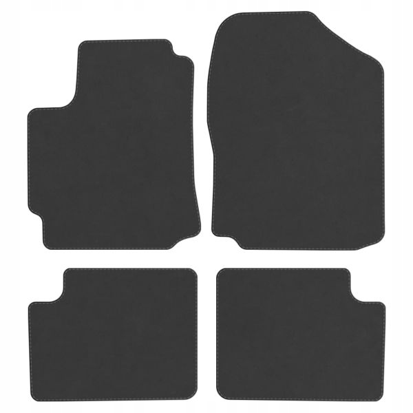 Daihatsu Sirion II 2005 2011 velurové koberce Grafit Alps