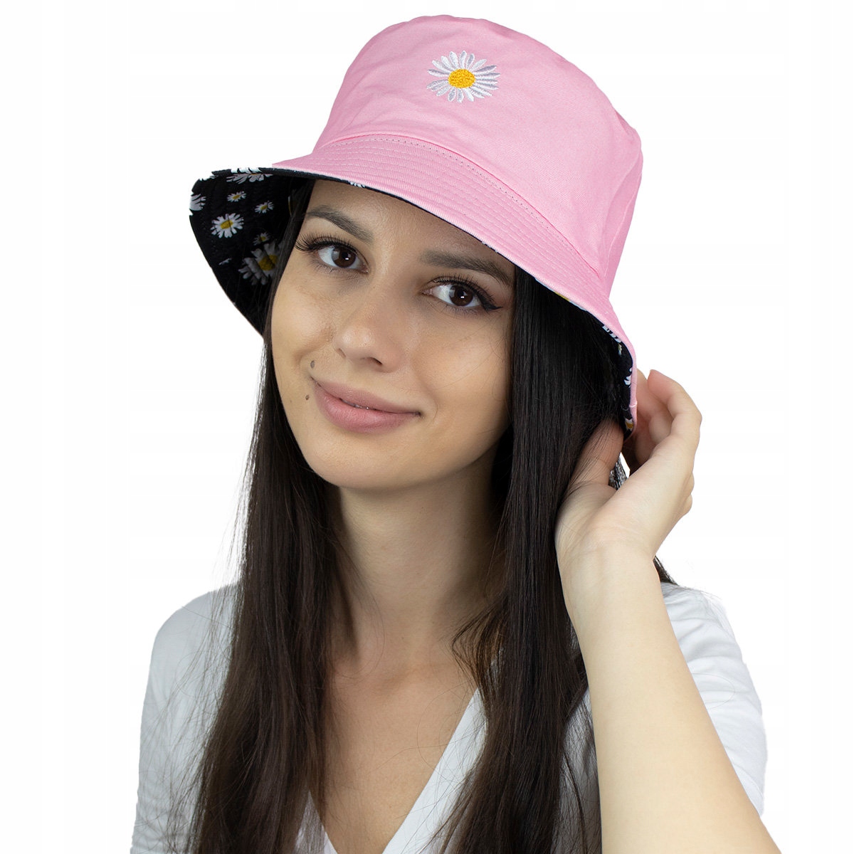

Bucket Hat czapka dwustronna Kapelusz Rybacki róż