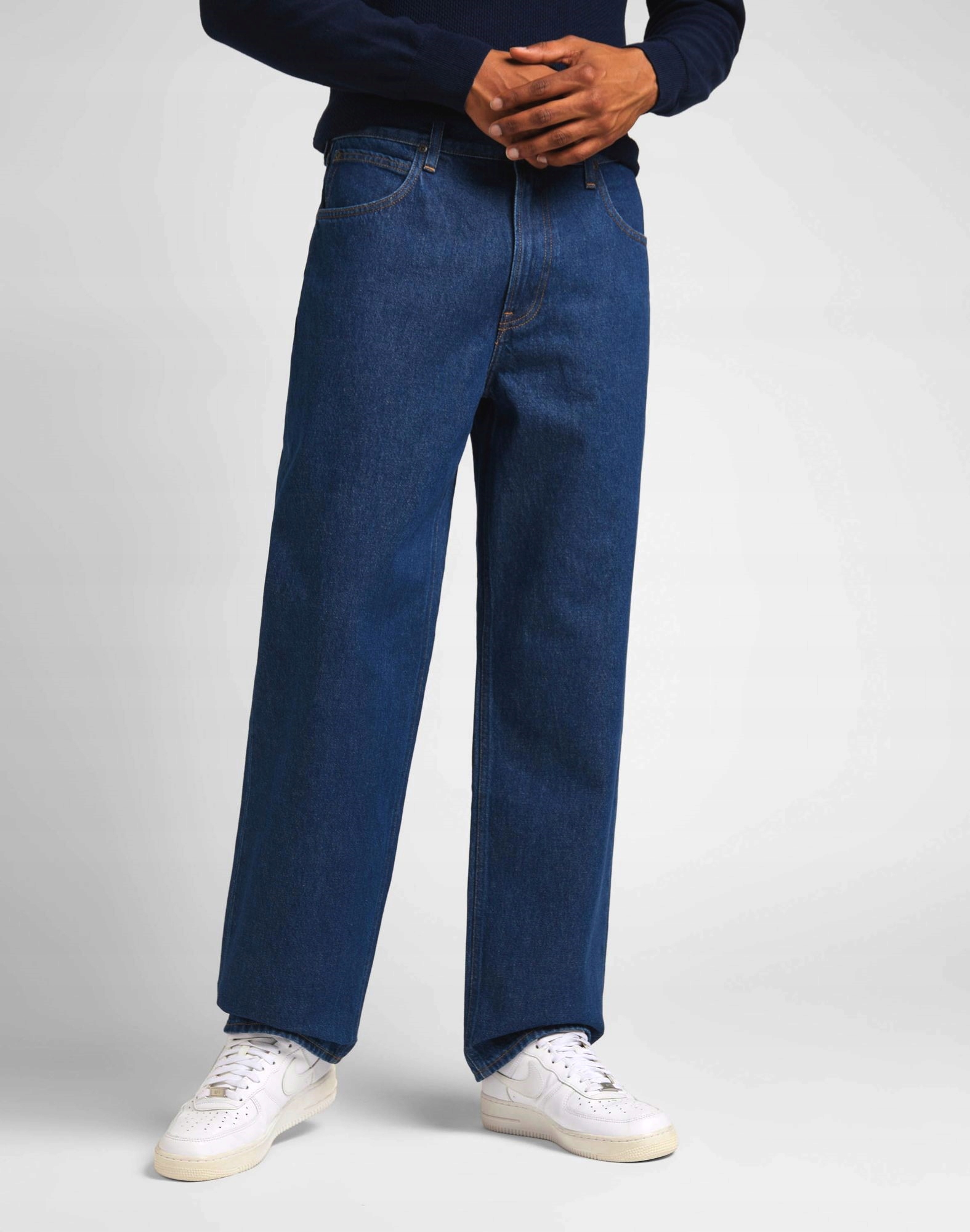 Pánské kalhoty Lee Asher Loose Straight L70EGAGG Dark Indigo W31 L32
