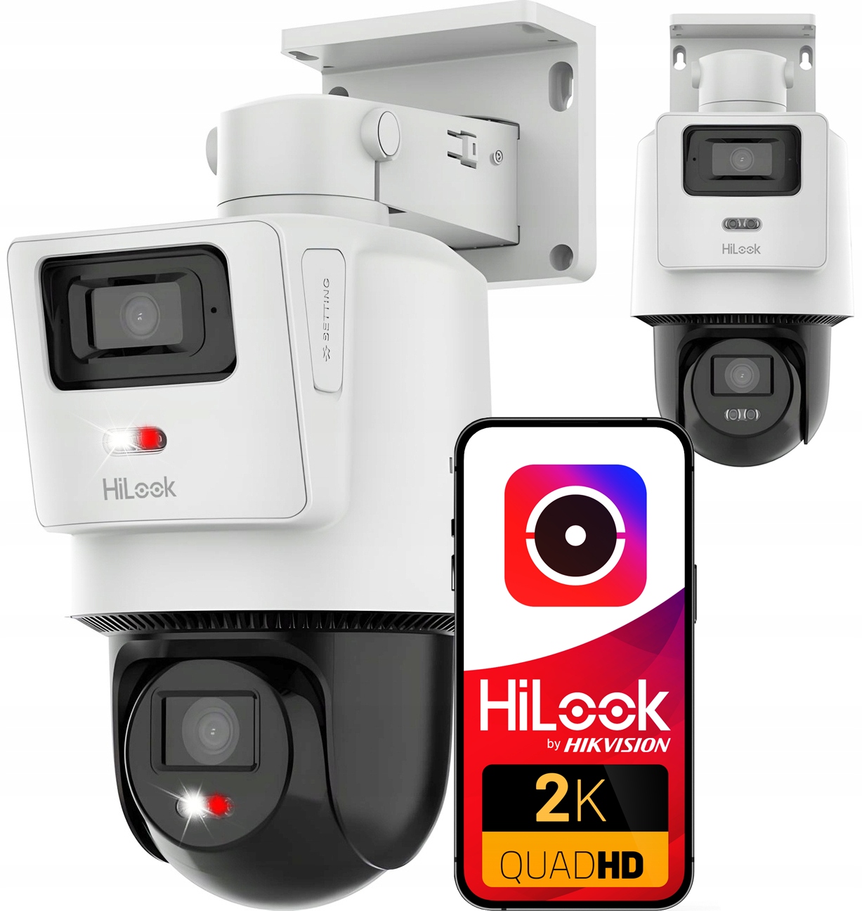 Otočná Ip kamera HiLook od spoločnosti Hikvision (4MP+4MP) TandemVu PTZ-N2D400M-DE/14