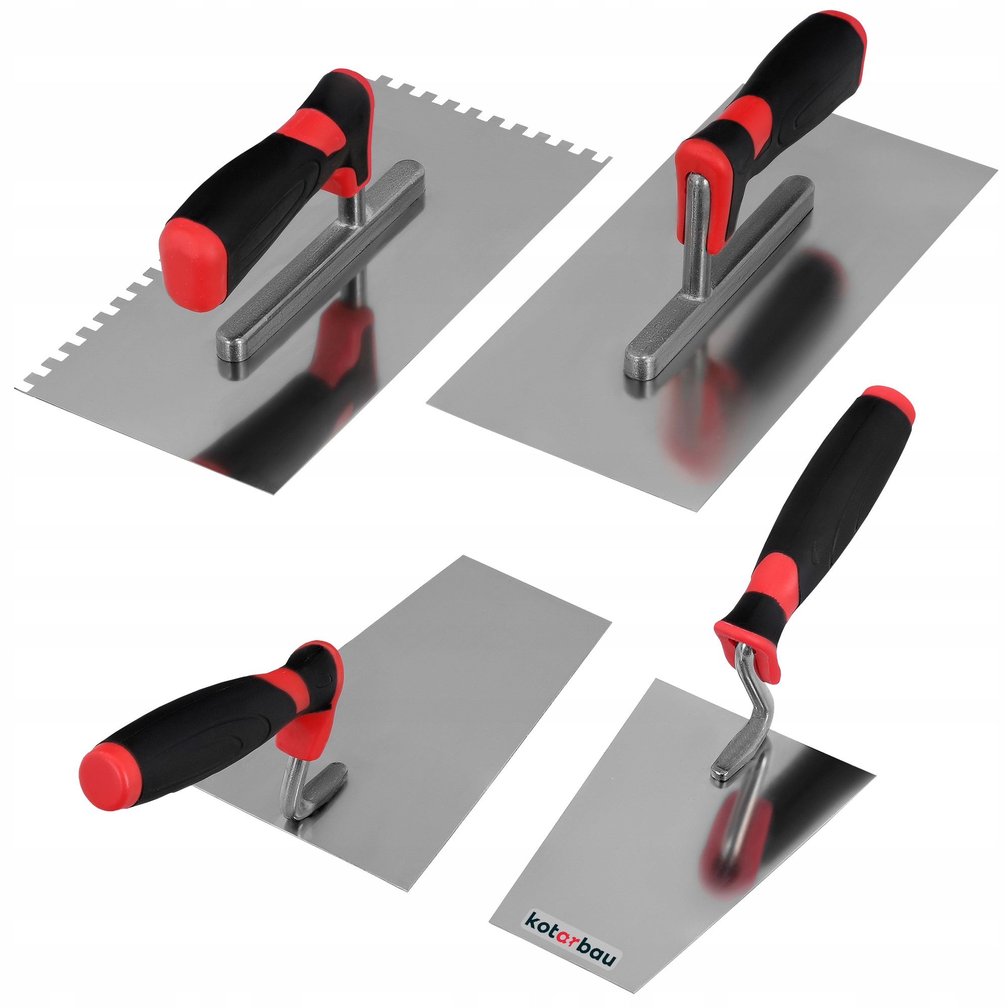 ZESTAW 4el MURARSKI BUDOWLANY KIELNIA PACA STALOWA NIERDZEWNA DO TYNKOWANIA