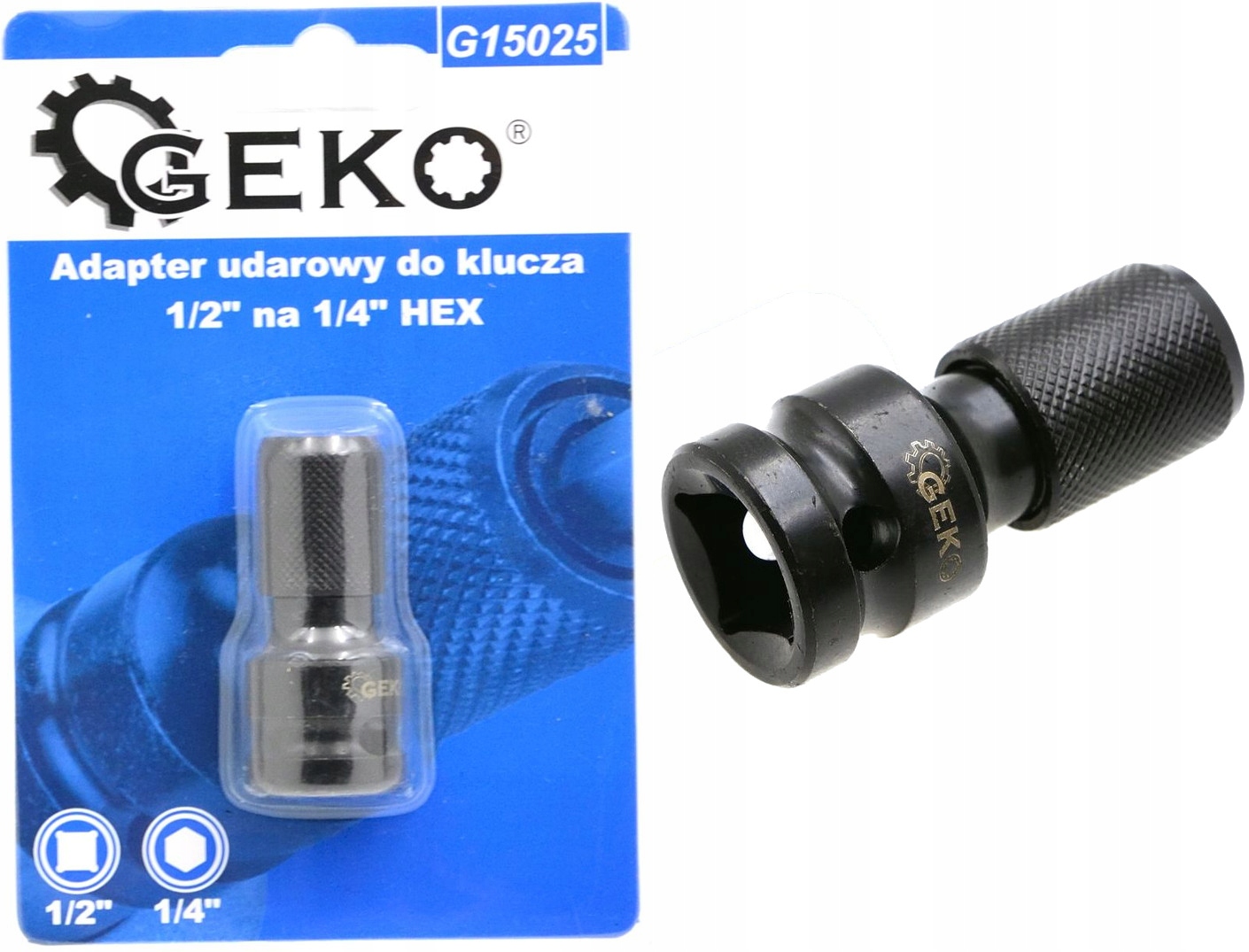 ADAPTER udarowy PRZEJŚCIÓWKA 1/2 NA 1/4 CAL HEX