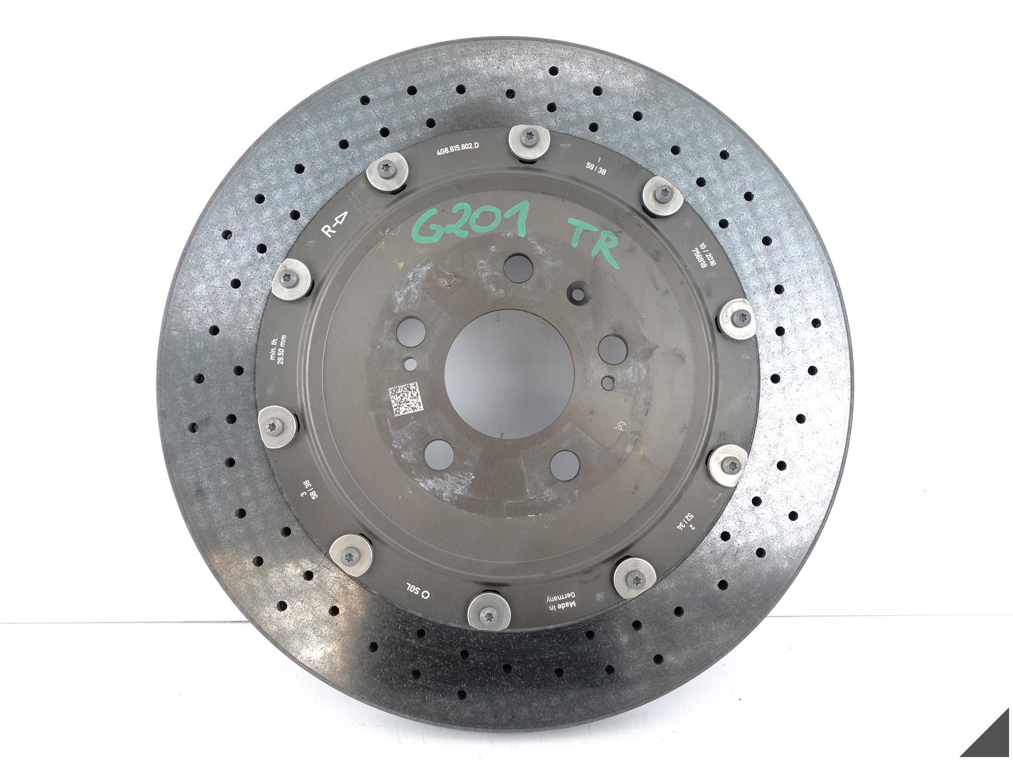 AUDI RS7 4G8 PERFORMANCE disc CERAMICZNA rear part right 370x30 (only 70 KM)