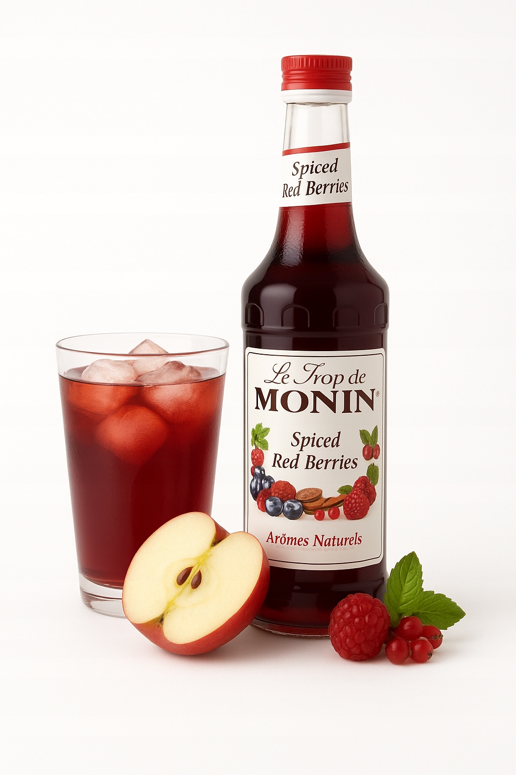 Levně Sirup Monin Spiced Red Berries 700 ml Inspirace zimními nápoji