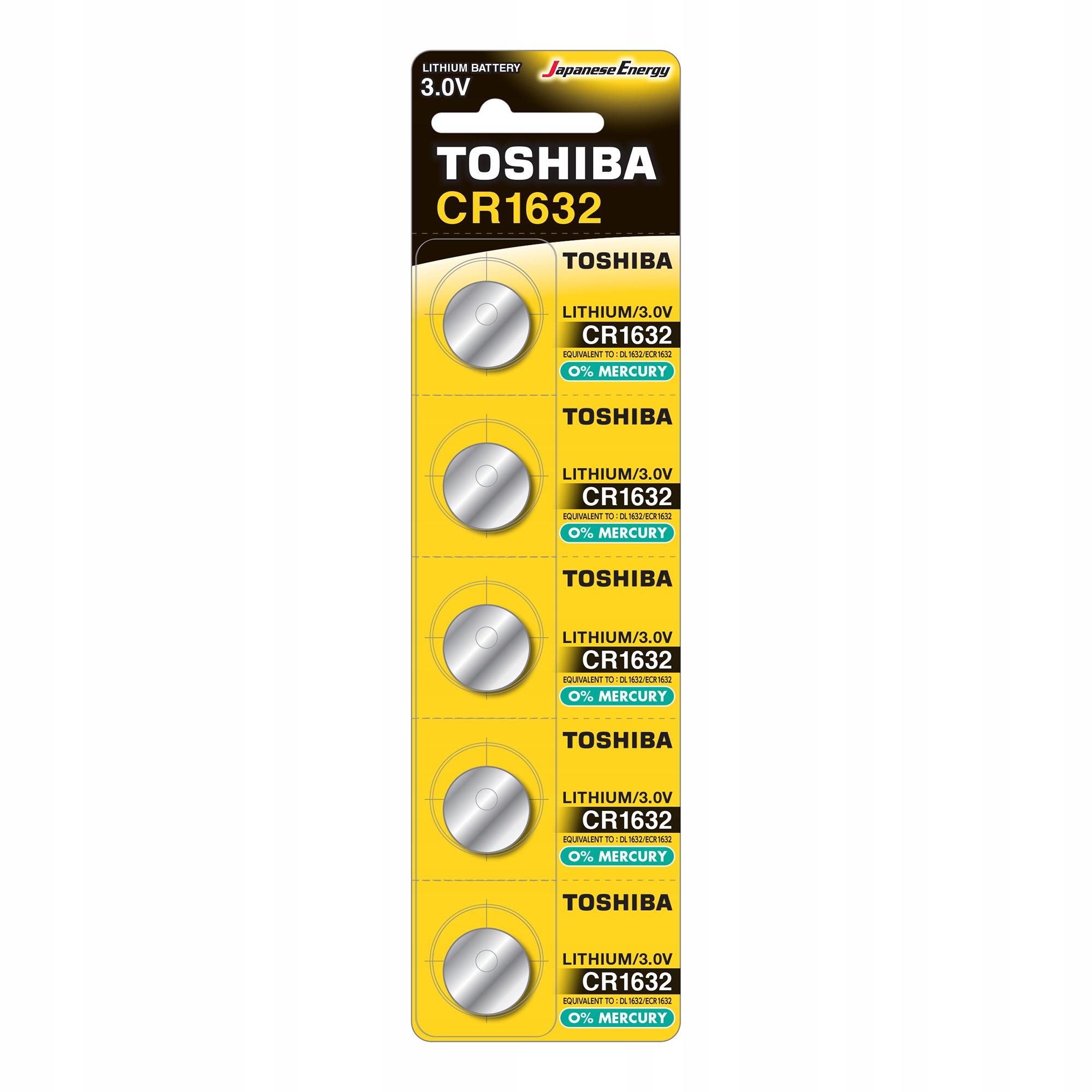 

5x Bateria Litowa Toshiba DL Cr 1632 3V Japońska