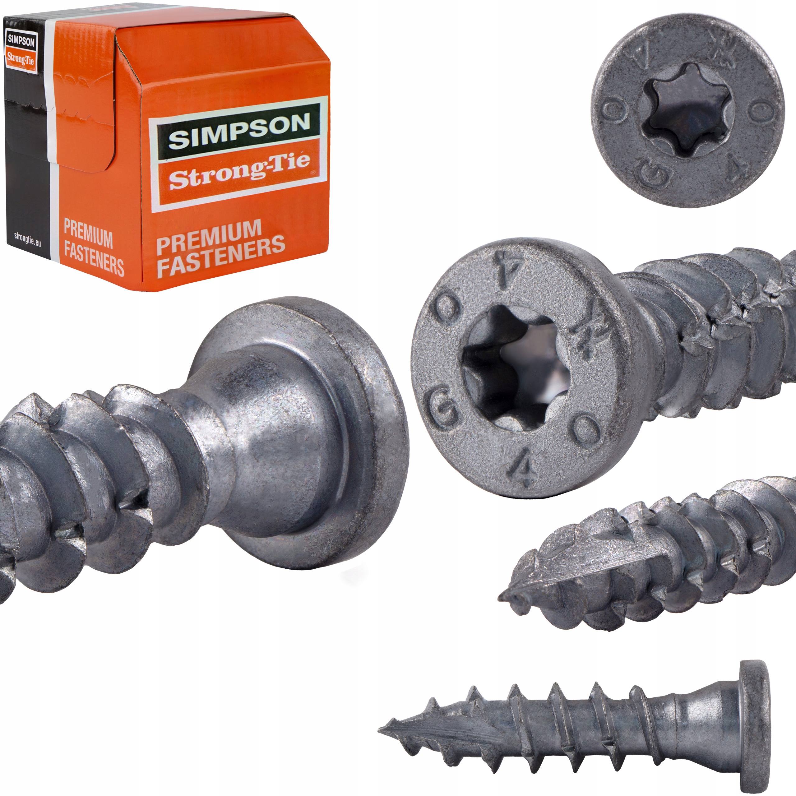 Tesařské vruty 10x40 mm 50 ks Torx pro spojovací prvky konektorů Simpson Ssf